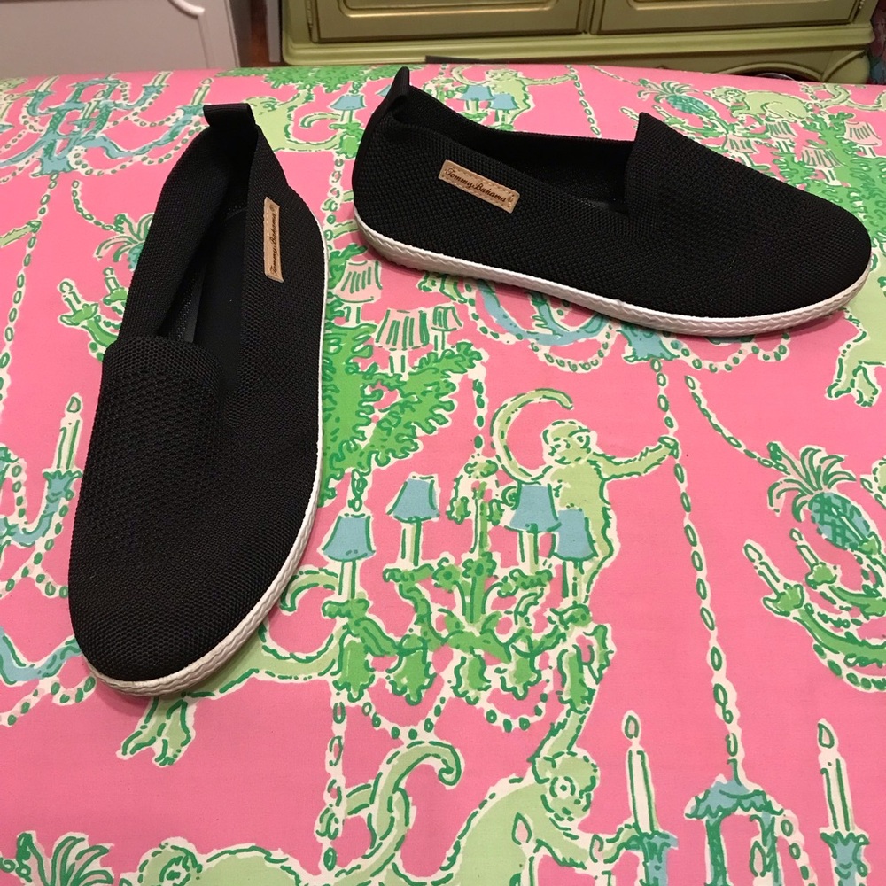 Tommy Bahama Black Slip On Shoes Size 8.5